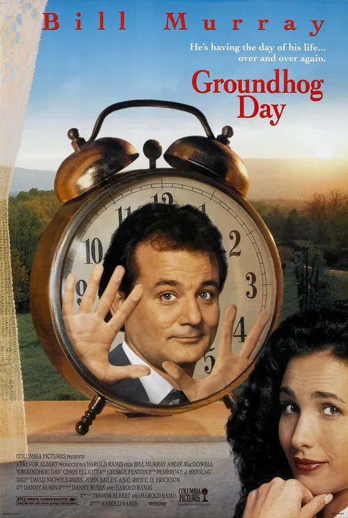 Official poster for Groundhog Day (1993)